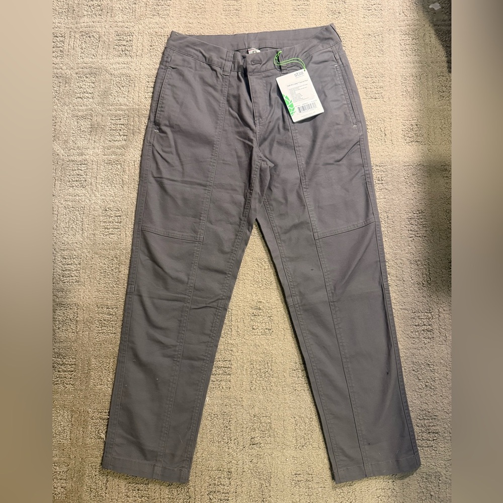 Stio Gray Cargo Pants Relaxed Fit Durable
